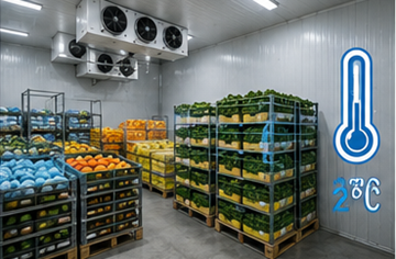 Хладилен склад за храни, фармацевтични продукти и температурно-контролирана логистика