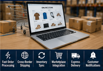 E-commerce фулфилмънт операции, които управляват изпращането на онлайн поръчки в Европа