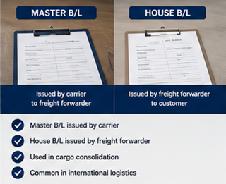 Сравнение между Master Bill of Lading и House Bill of Lading в спедицията