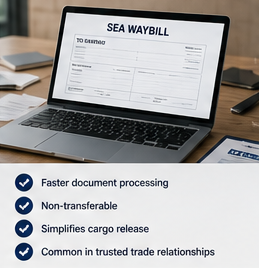 Sea Waybill – дигитална транспортна документация за морски превоз